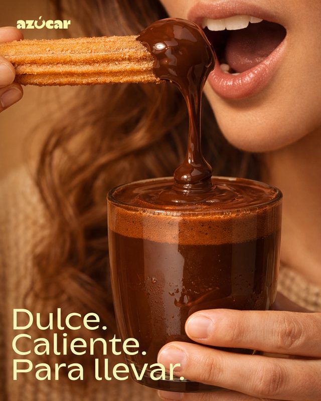 Dulce. Caliente. Para llevar.