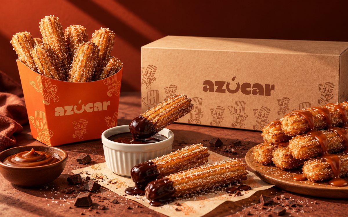 Packaging e churros Azúcar